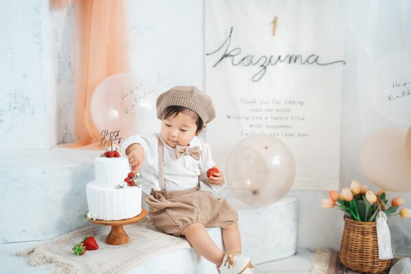 和田写真館が撮影した初節句